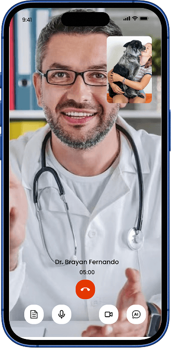 Vet on Demand interface