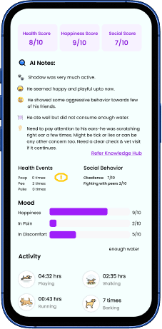 Wellness scan screen